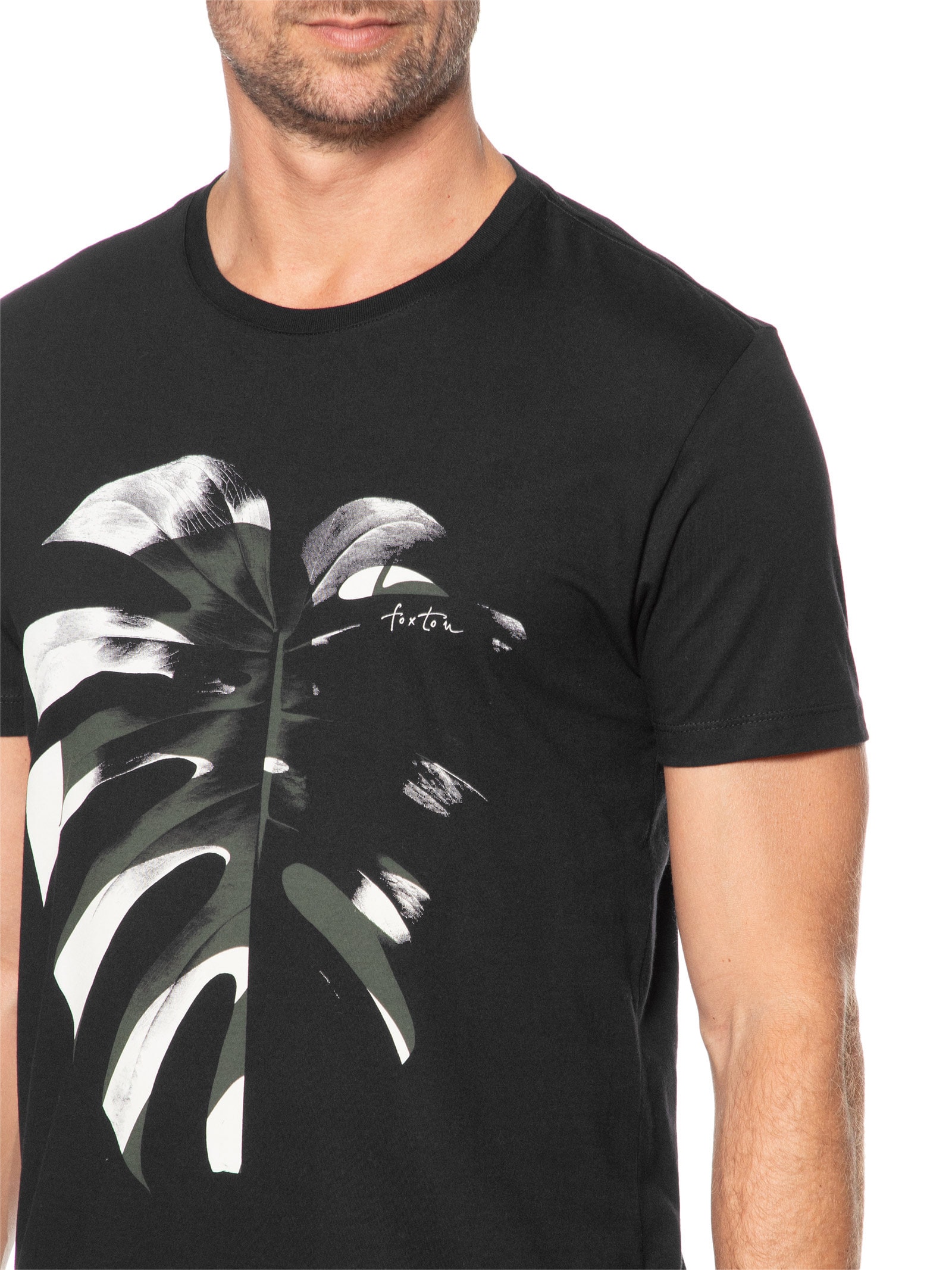 Camiseta Masculina Adam Preto Foxton