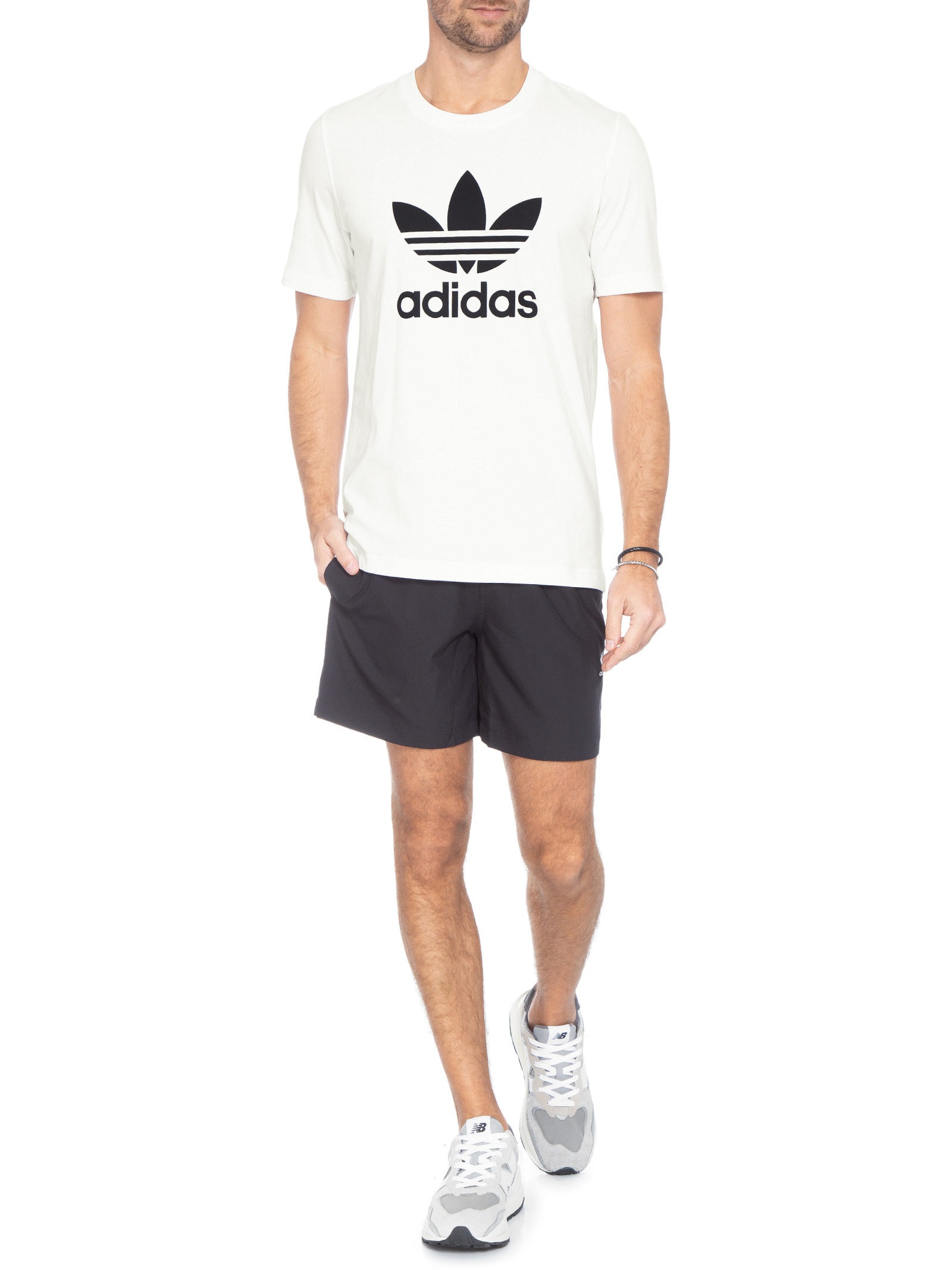 Camiseta Masculina Adicolor Classics Trefoil Off White Adidas Originals