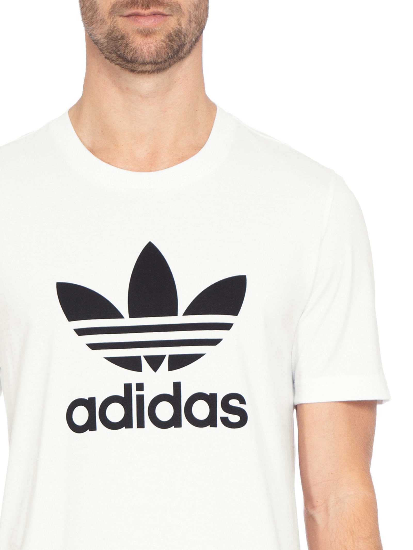 Camiseta Masculina Adicolor Classics Trefoil Off White Adidas Originals