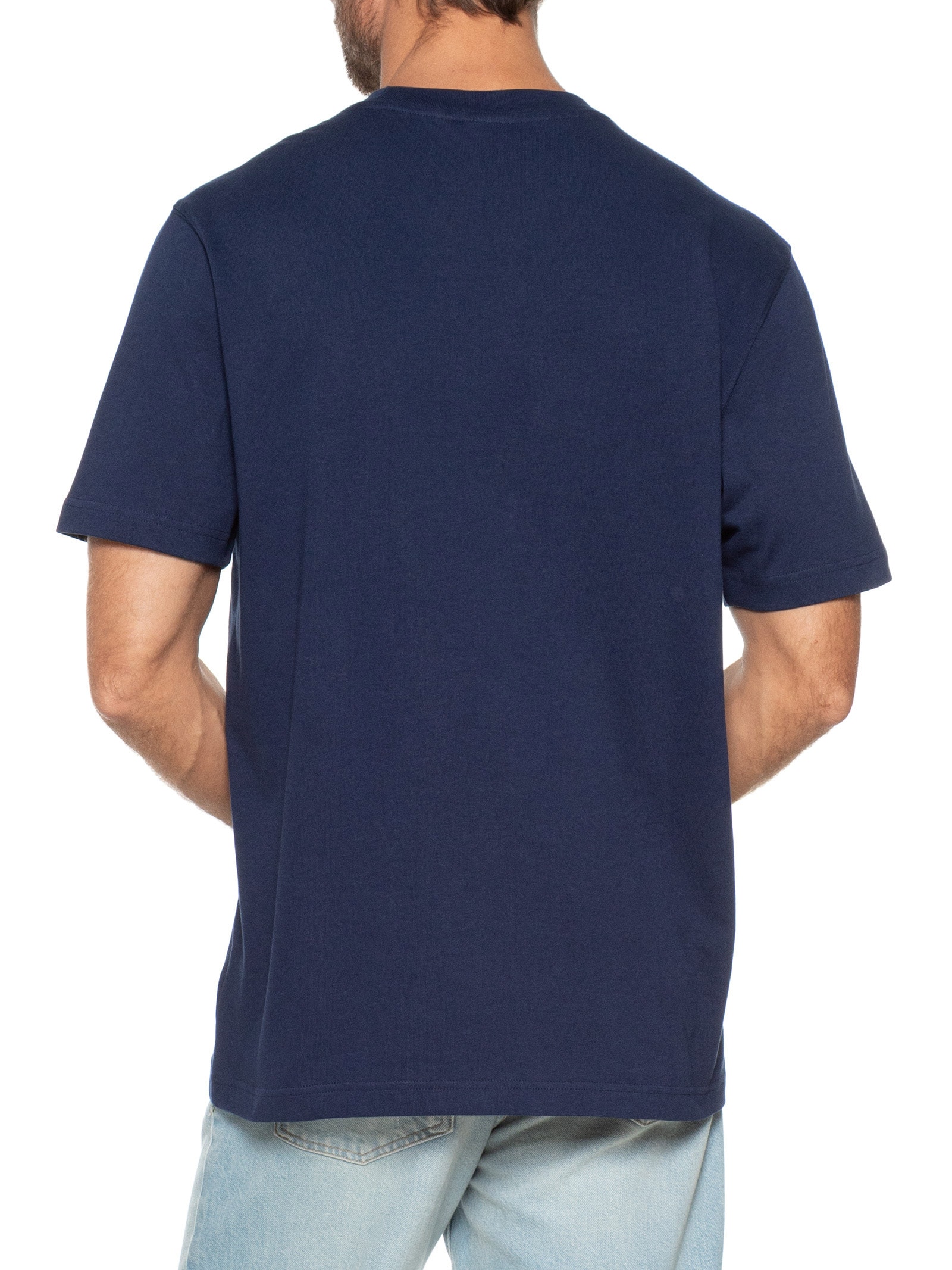 Camiseta Masculina Adicolor Outline Trefoil Azul Adidas Originals