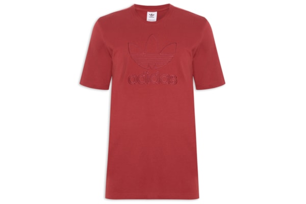 Camiseta Masculina Adicolor Outline Trefoil - Vermelho