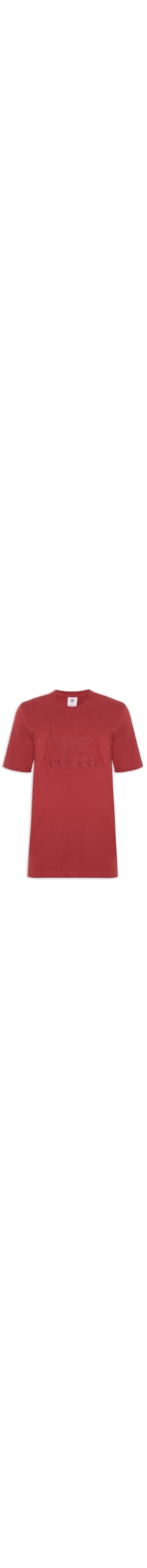 Camiseta Masculina Adicolor Outline Trefoil - Vermelho