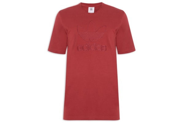 Camiseta Masculina Adicolor Outline Trefoil - Vermelho