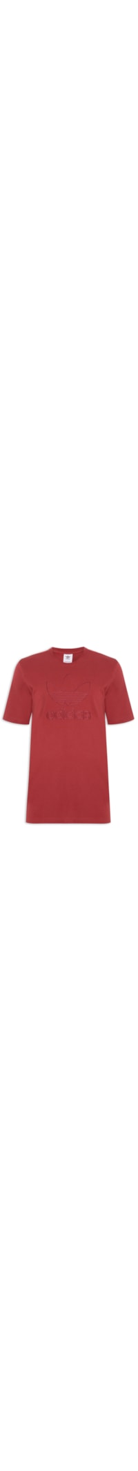 Camiseta Masculina Adicolor Outline Trefoil - Vermelho