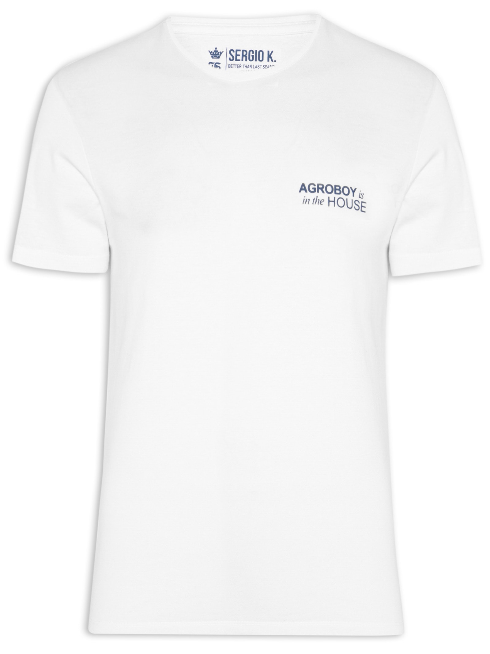Camiseta Masculina Agroboy In The House Branco Sergio K