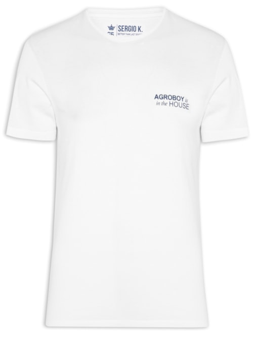 Camiseta Masculina Agroboy In The House – Branco