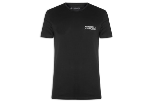 Camiseta Masculina Agroboy In The House - Preto