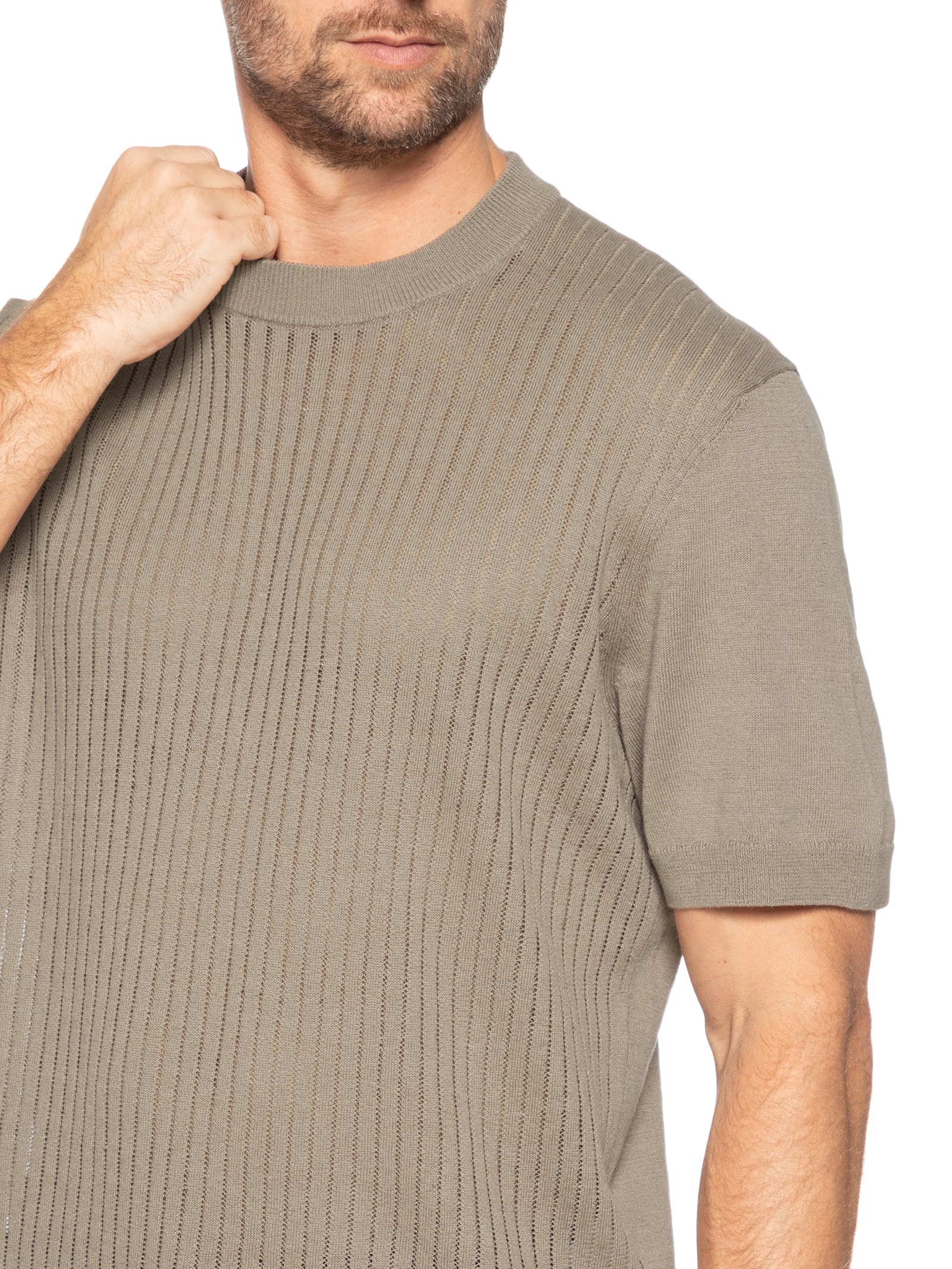 Camiseta Masculina Akordino Marrom Boss