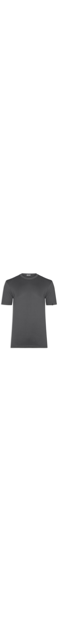 Camiseta Masculina Algodão Básica Casual - Cinza