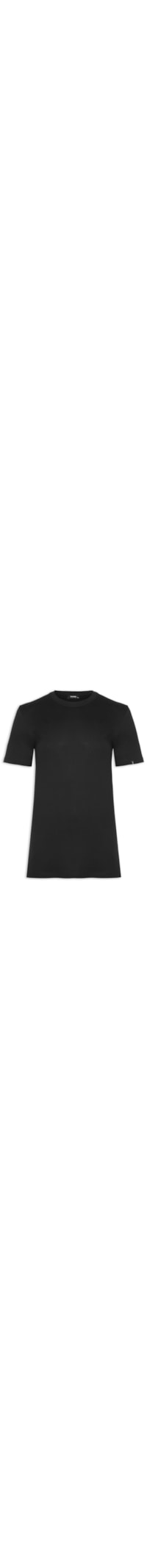 Camiseta Masculina Algodão Básica Casual - Preto