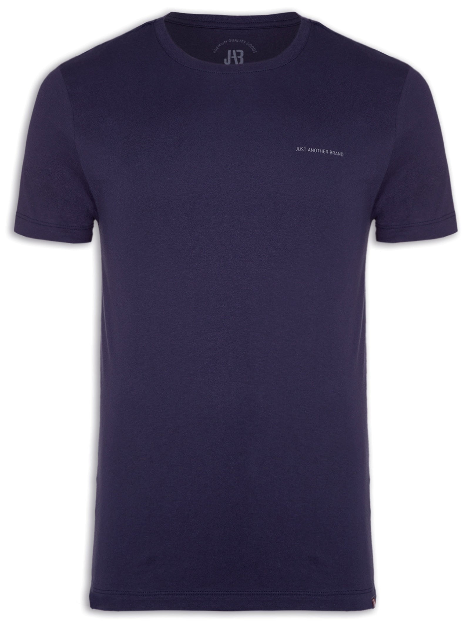 Camiseta Masculina Algodão Básica Logo Azul Jab