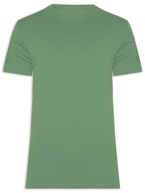 Camiseta Masculina Algodão Egícpcio – Verde