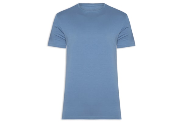  Camiseta Masculina Algodão Egípcio - Azul