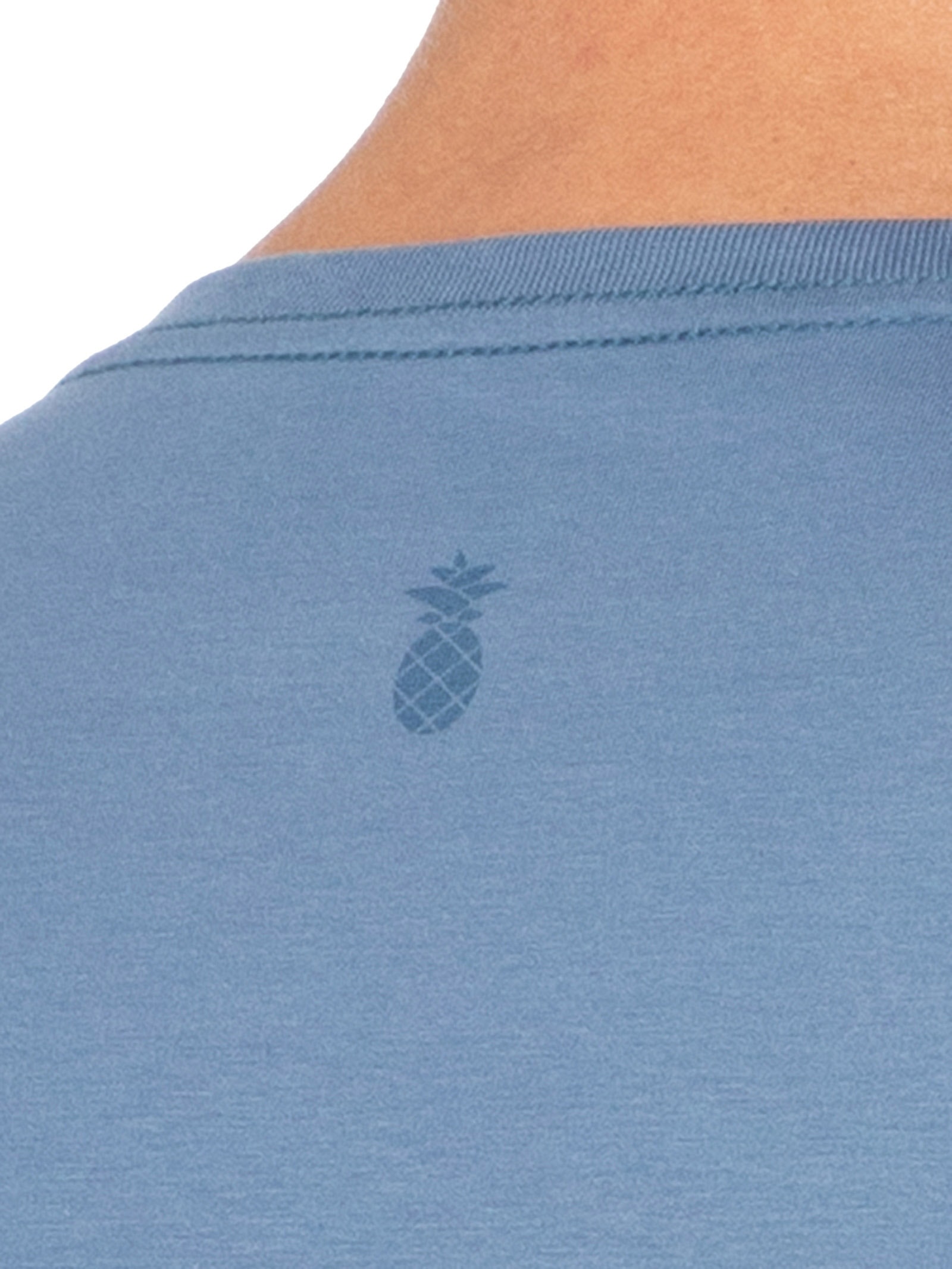 Pineapple - Camiseta Masculina Algodão Egípcio - Azul