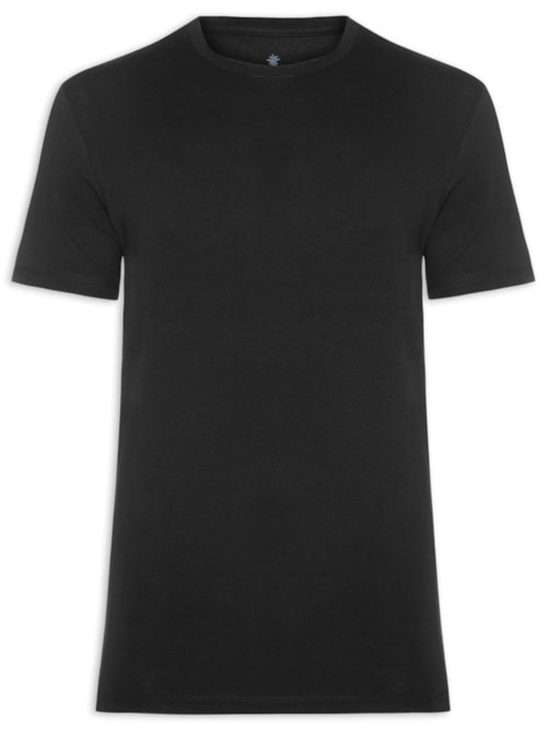 Camiseta Masculina Algodão Egípcio – Preto