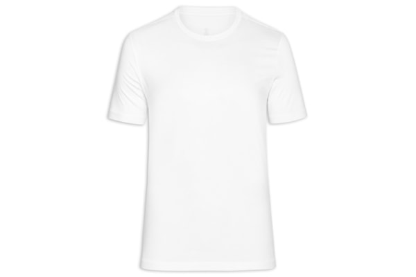 Camiseta Masculina Algodão Egípcio Stretch - Branco