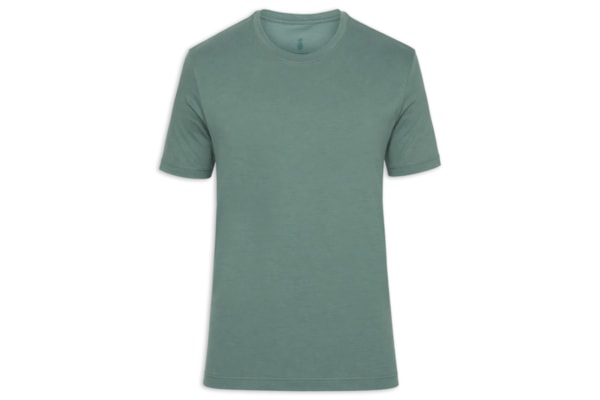 Camiseta Masculina Algodão Egípcio Stretch - Verde