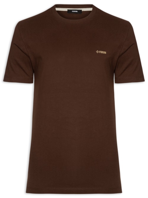Camiseta Masculina Algodão – Marrom