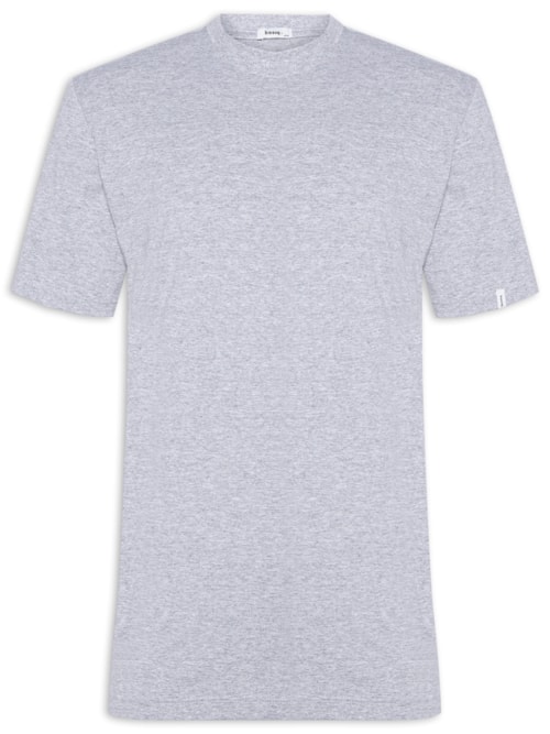 Camiseta Masculina Algodão Oversized Streetwear – Cinza