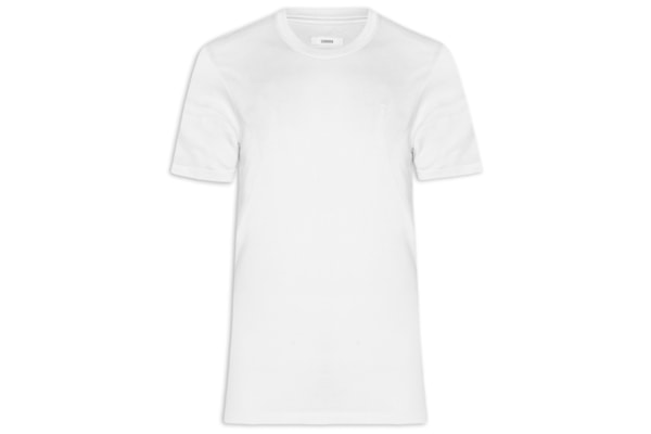 Camiseta Masculina Algodão Pima Gola Careca - Branco