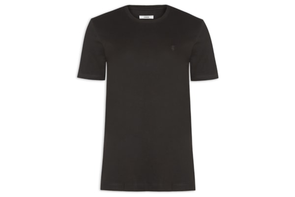 Camiseta Masculina Algodão Pima Gola Careca - Marrom