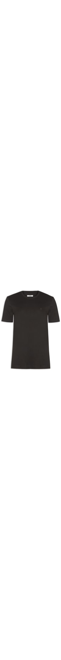 Camiseta Masculina Algodão Pima Gola Careca - Marrom