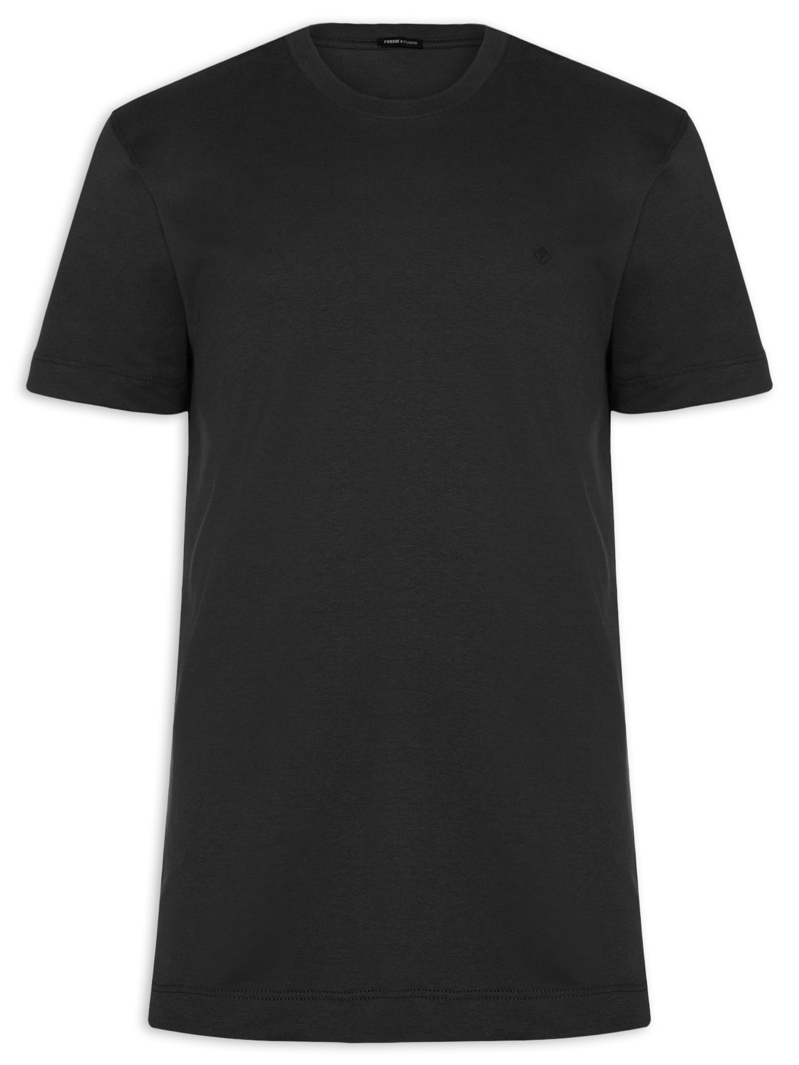 Camiseta Masculina Algodão Preto Forum