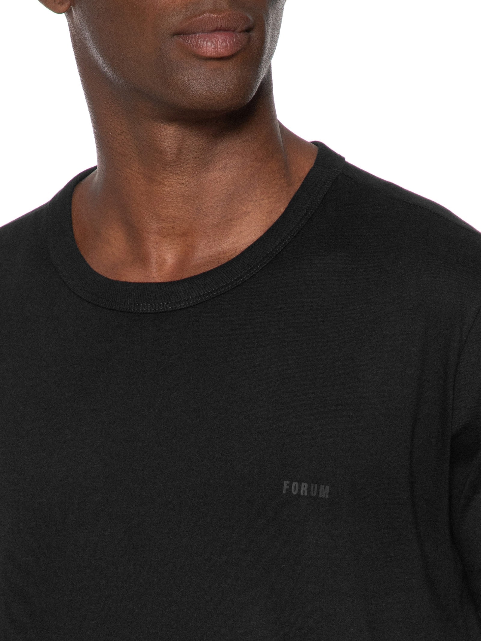 Camiseta Masculina Algodão Preto Forum