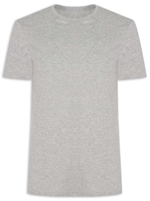 Camiseta Masculina Am Sport Pima – Cinza