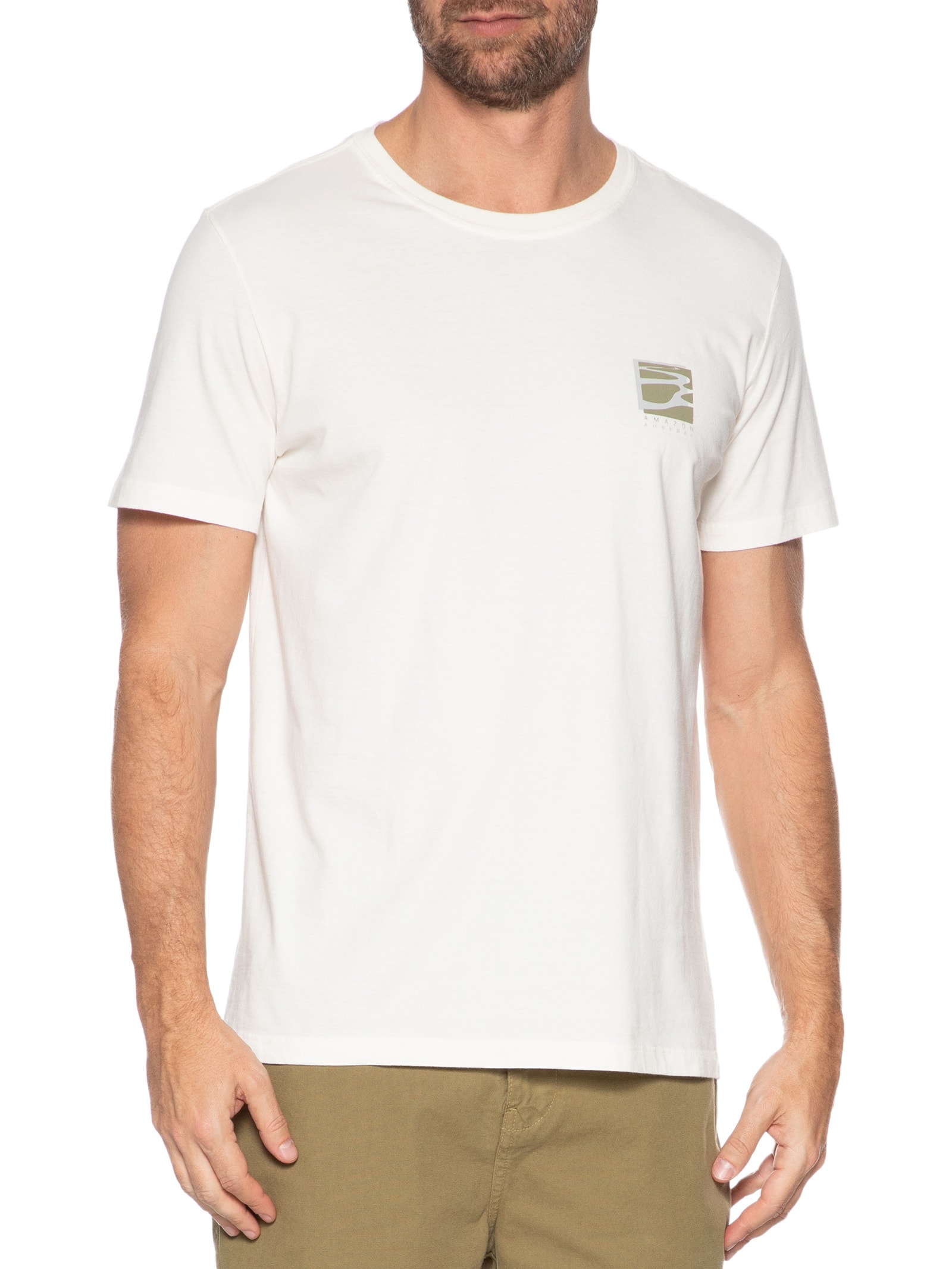 Camiseta Masculina Amazon Branco Austral
