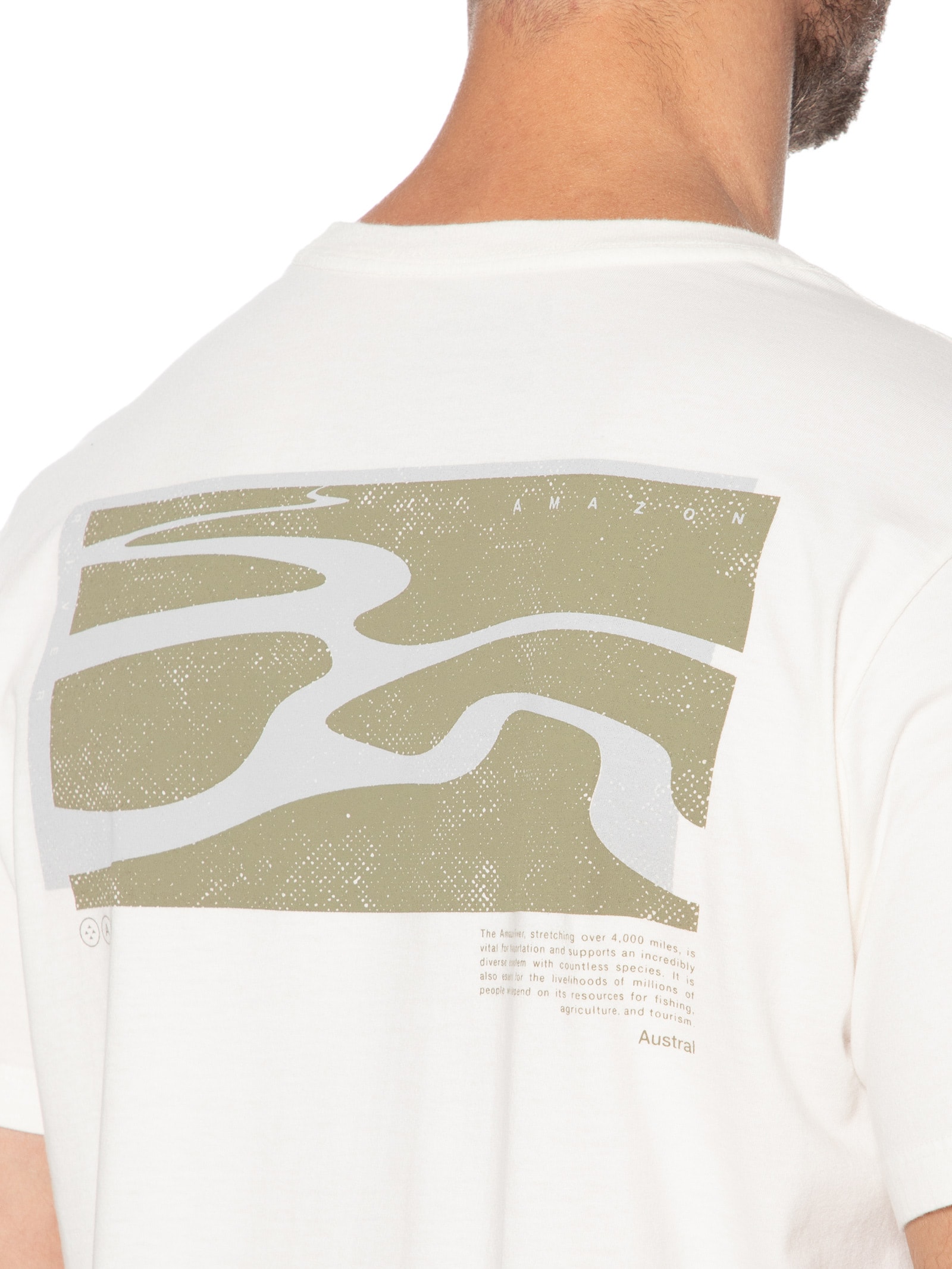 Camiseta Masculina Amazon Branco Austral