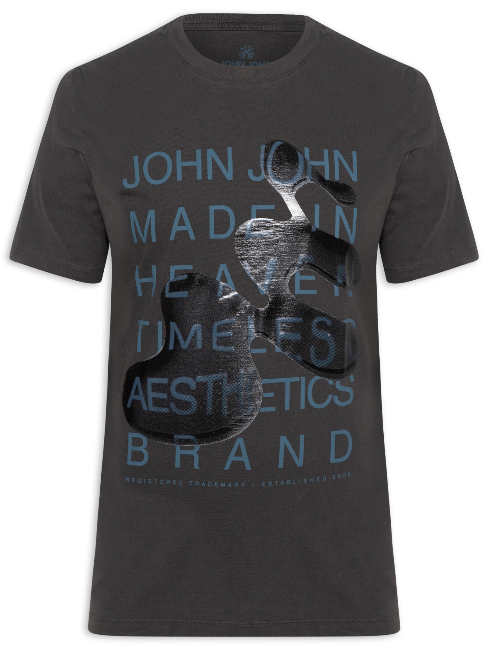 Camiseta Masculina Aqua Base Preto John John