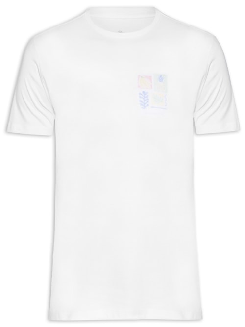 Camiseta Masculina Aquarela – Branco