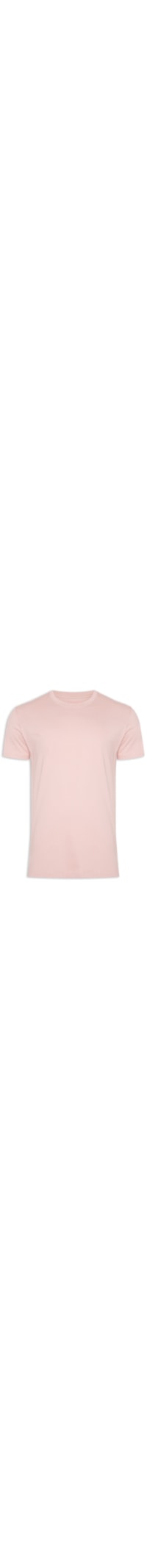 Camiseta Masculina Aquarela Folhagem - Rosa