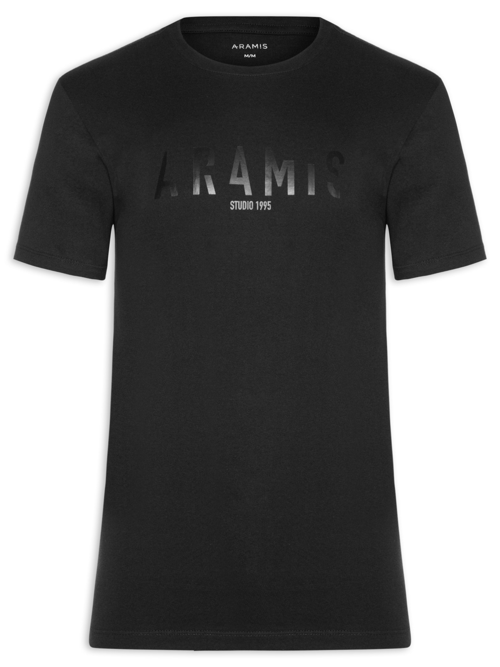 Camiseta Masculina Aramis Geométrico Preto Aramis