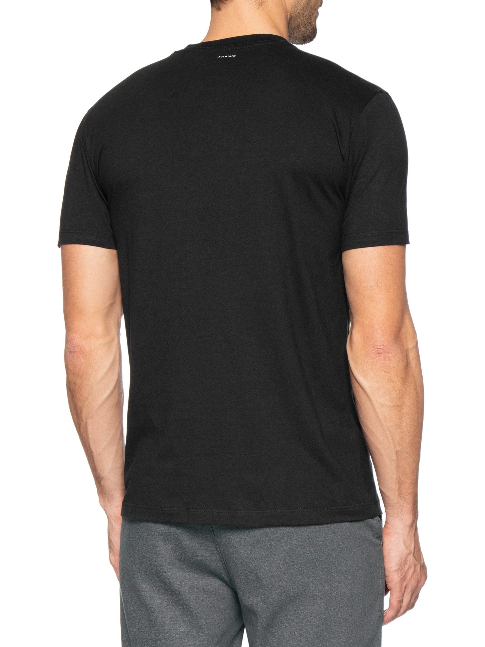 Camiseta Masculina Aramis Geométrico Preto Aramis