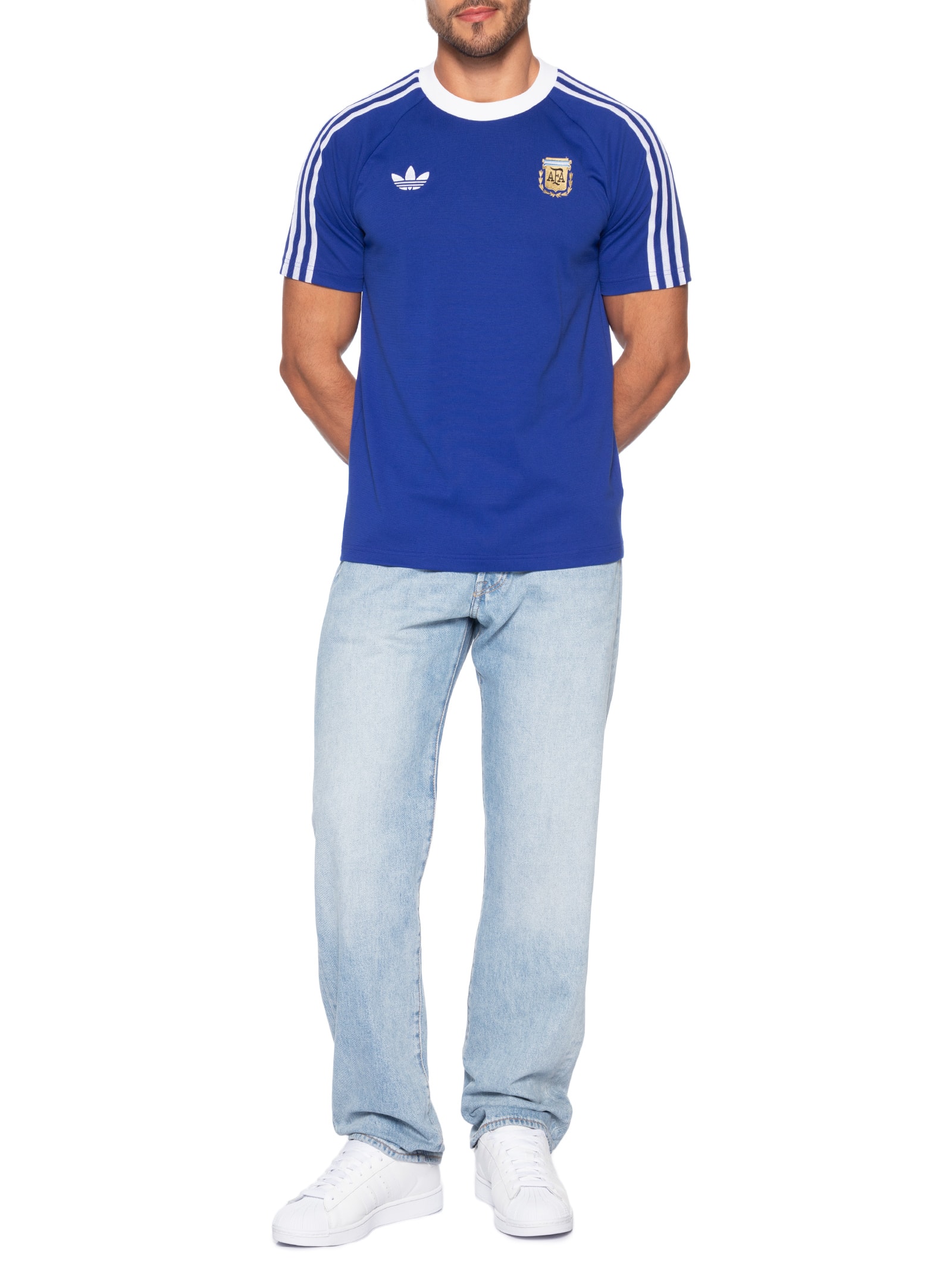 Camiseta Masculina Argentina Azul Adidas Originals