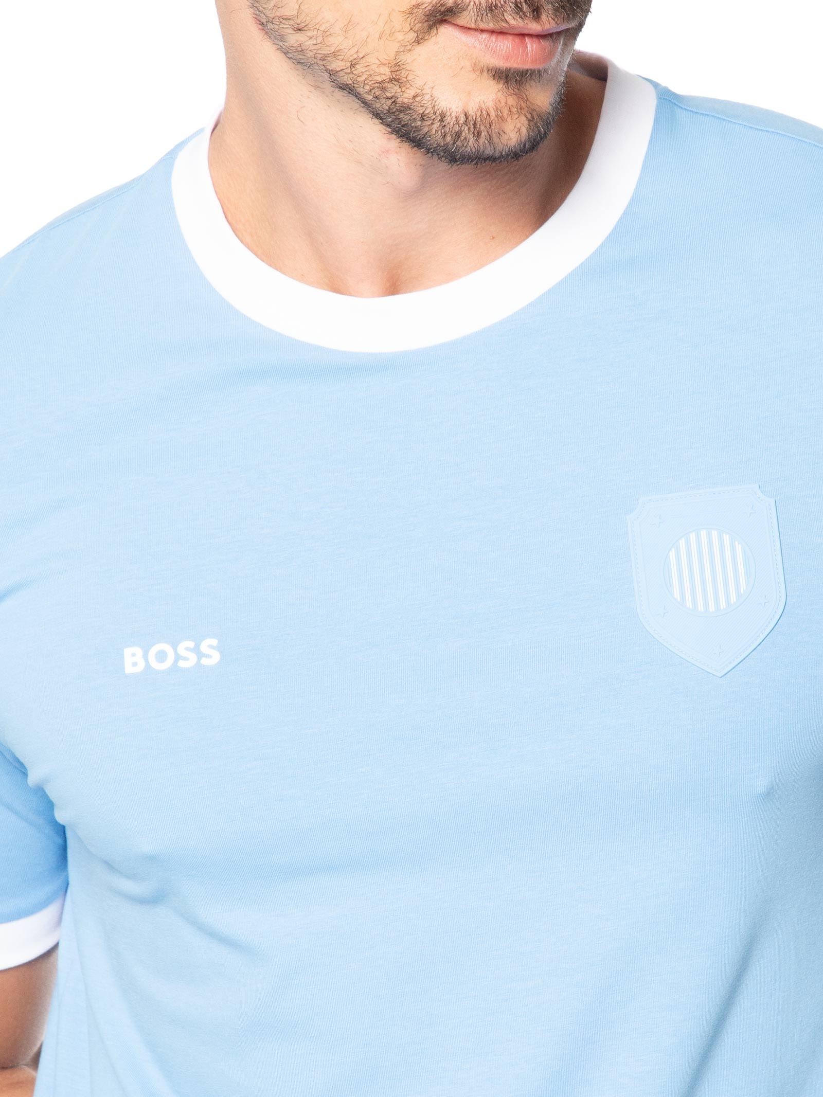 Camiseta Masculina Argentina Copa Lux Tee Azul Boss