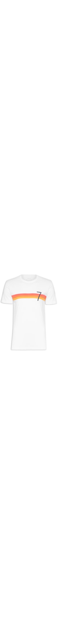 Camiseta Masculina Arpex Sunset Manga Curta - Branco
