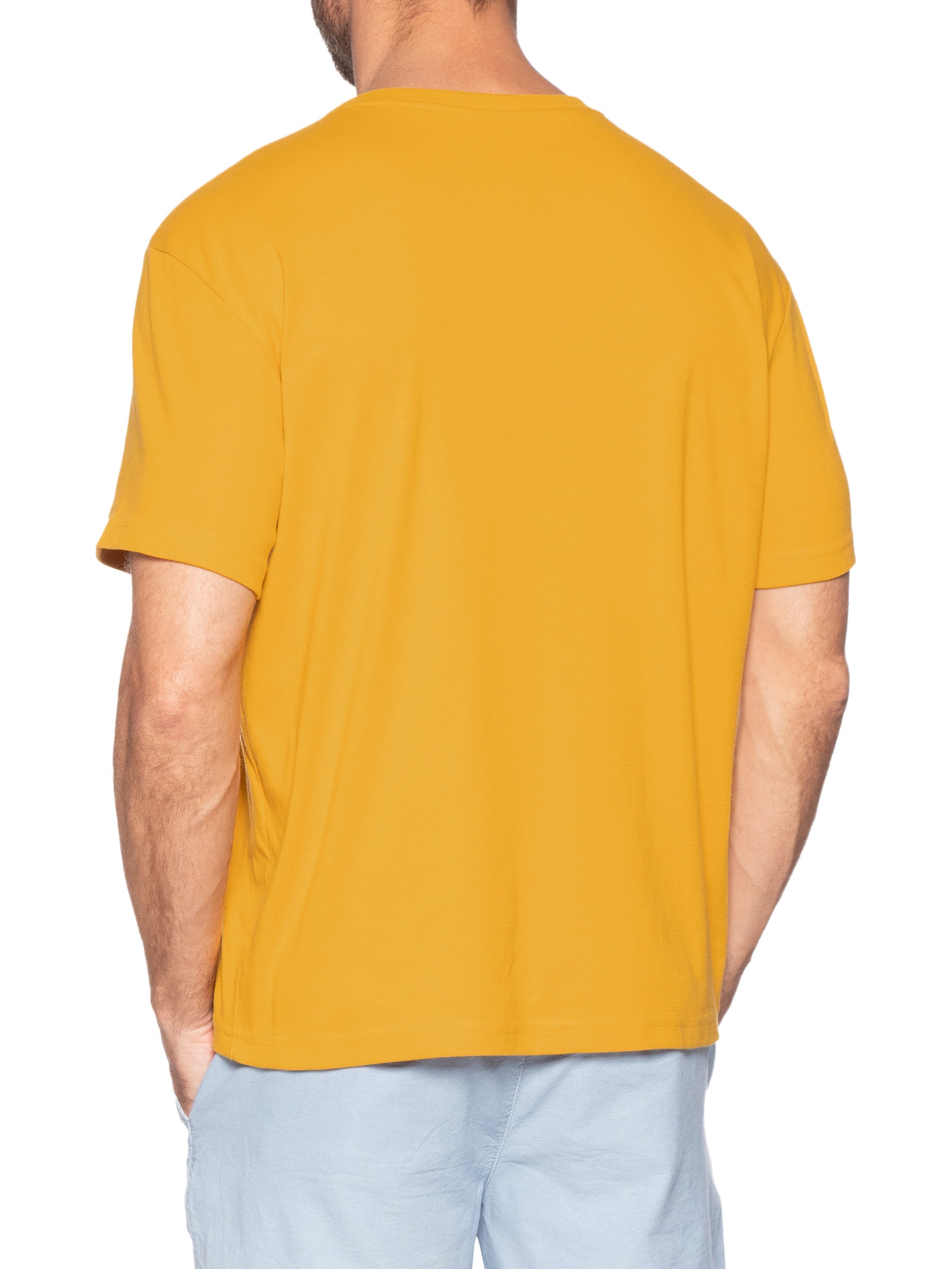 Camiseta Masculina Arpoador Symbol Amarelo Osklen