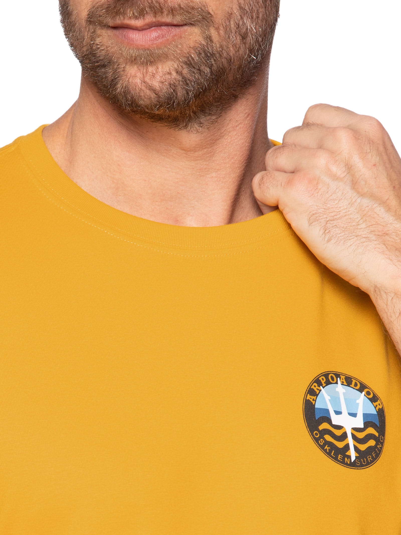 Camiseta Masculina Arpoador Symbol Amarelo Osklen