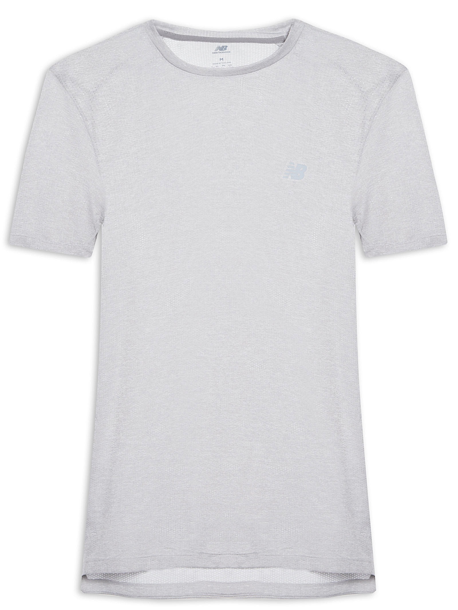 Camiseta Masculina Atlhetics Run Cinza New Balance