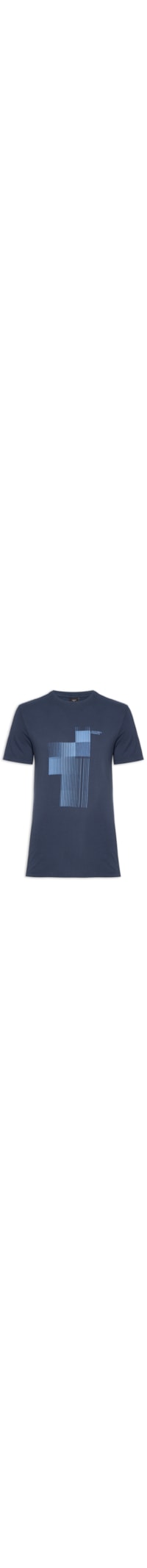 Camiseta Masculina Barcode - Azul