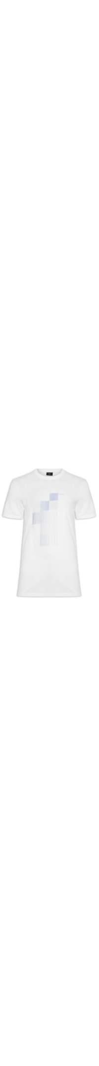 Camiseta Masculina Barcode - Branco