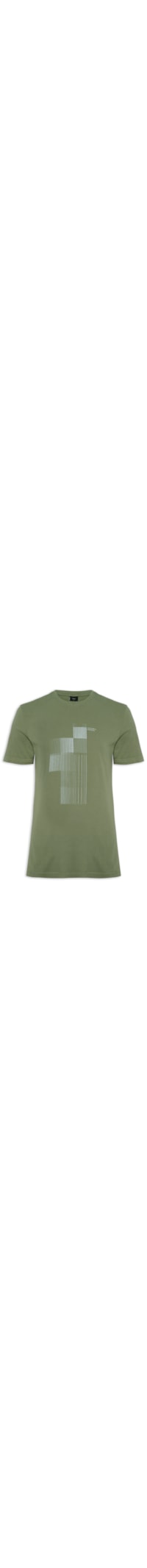 Camiseta Masculina Barcode - Verde