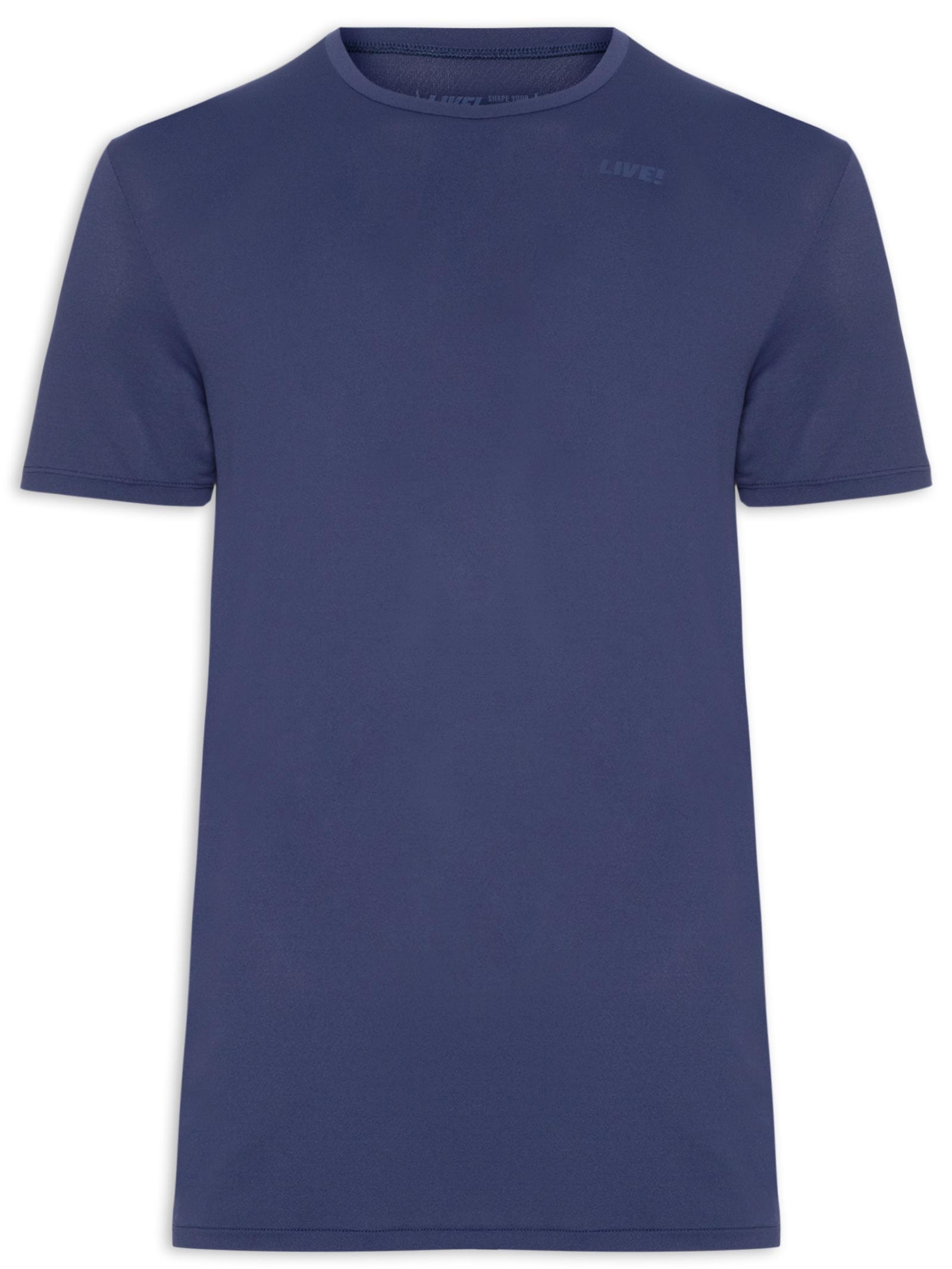 Camiseta Masculina Basic Comfort Men Azul Live!