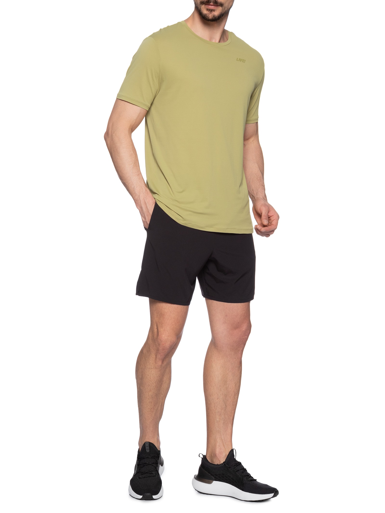 Camiseta Masculina Basic Comfort Men Bege Live!
