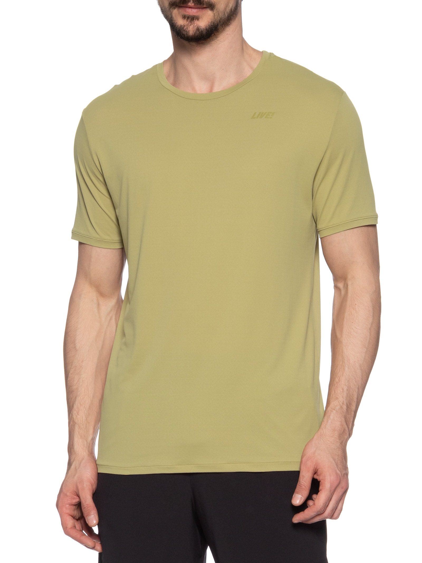 Camiseta Masculina Basic Comfort Men Bege Live!