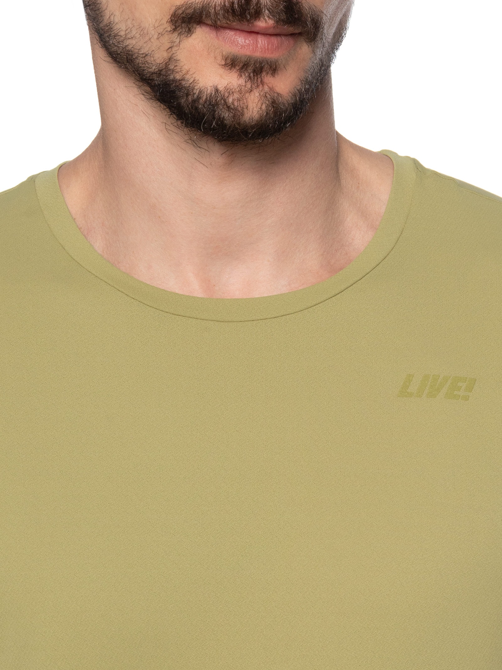 Camiseta Masculina Basic Comfort Men Bege Live!