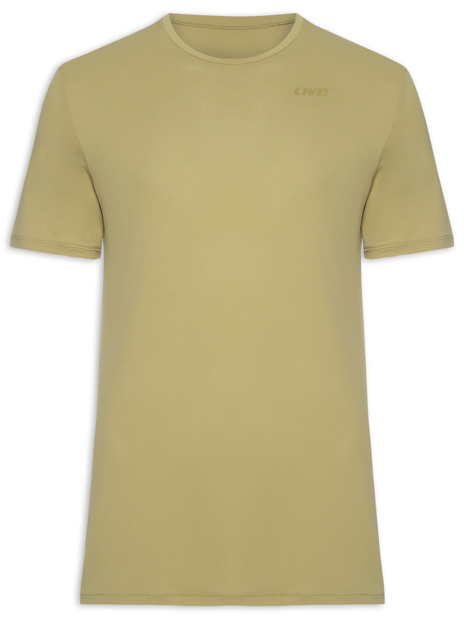 Camiseta Masculina Basic Comfort Men Bege Live!